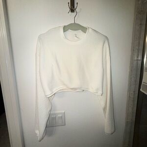 SET! Alo Yoga Cream Cropped Top & Pant